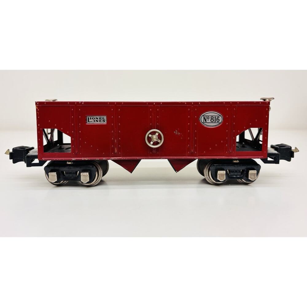 Lionel Prewar O 816 Hopper Coal Car Maroon